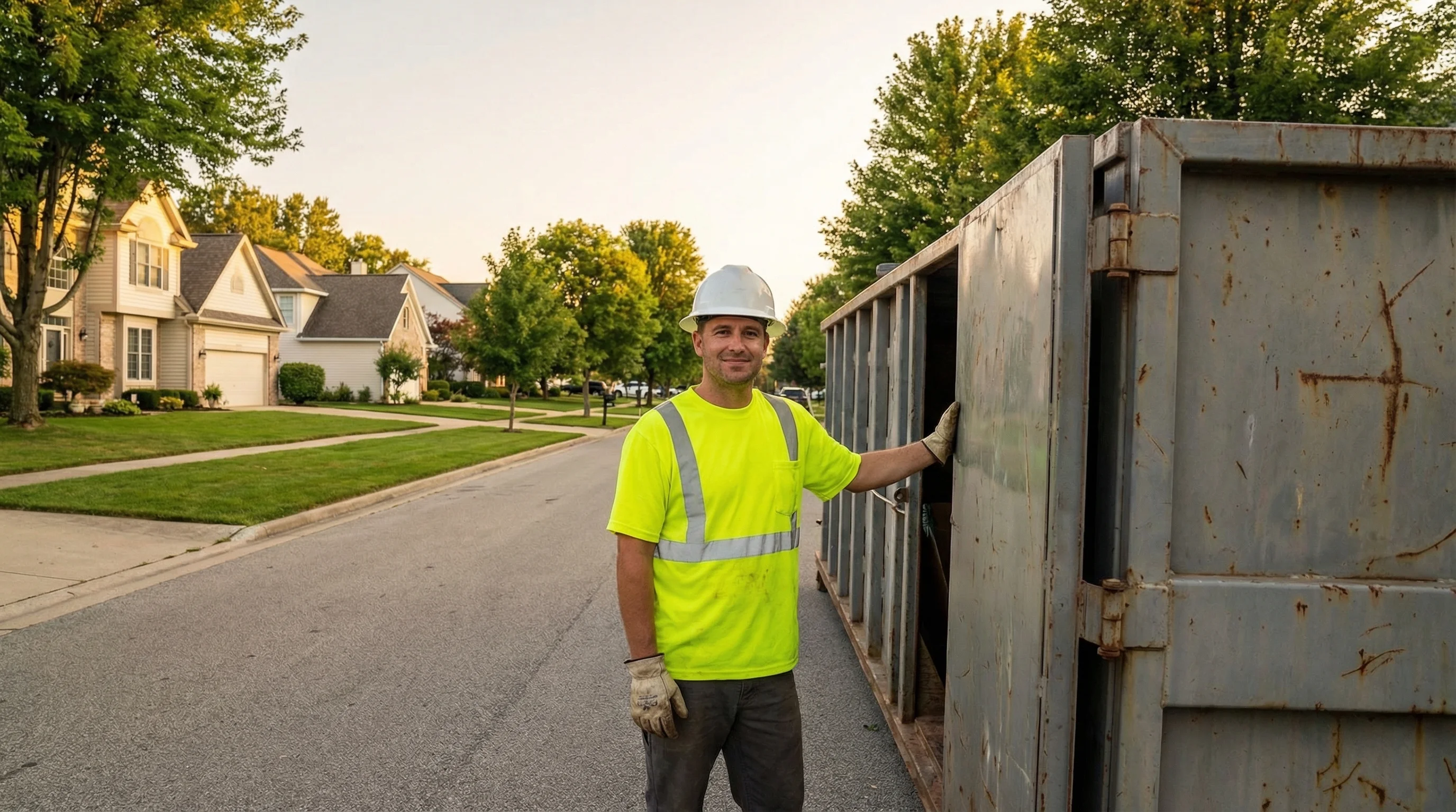 Roll-off dumpster delivery